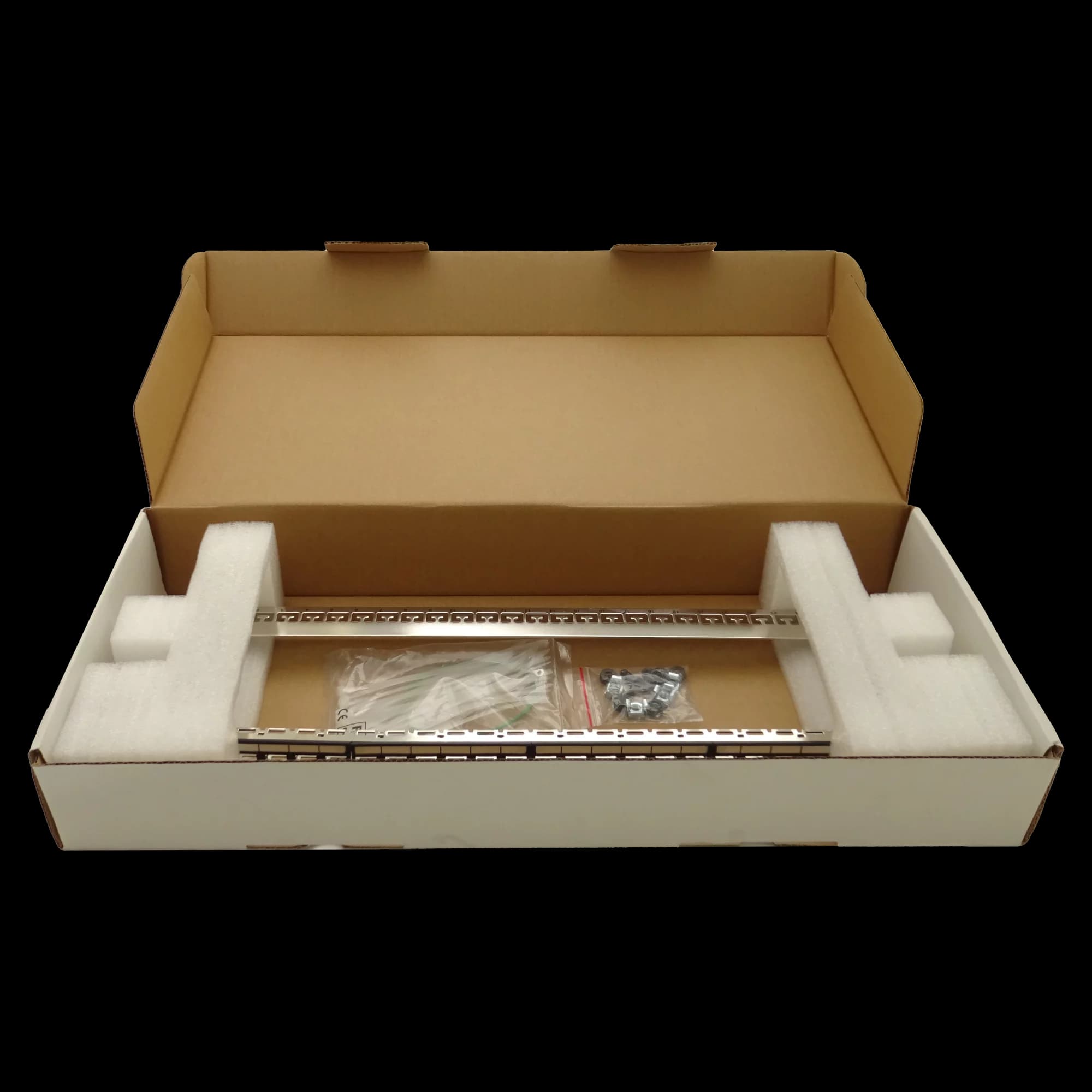 Empty Modular Straight HD Patch Panel | 0.5U CAT-6A | 24 Ports, vista 5