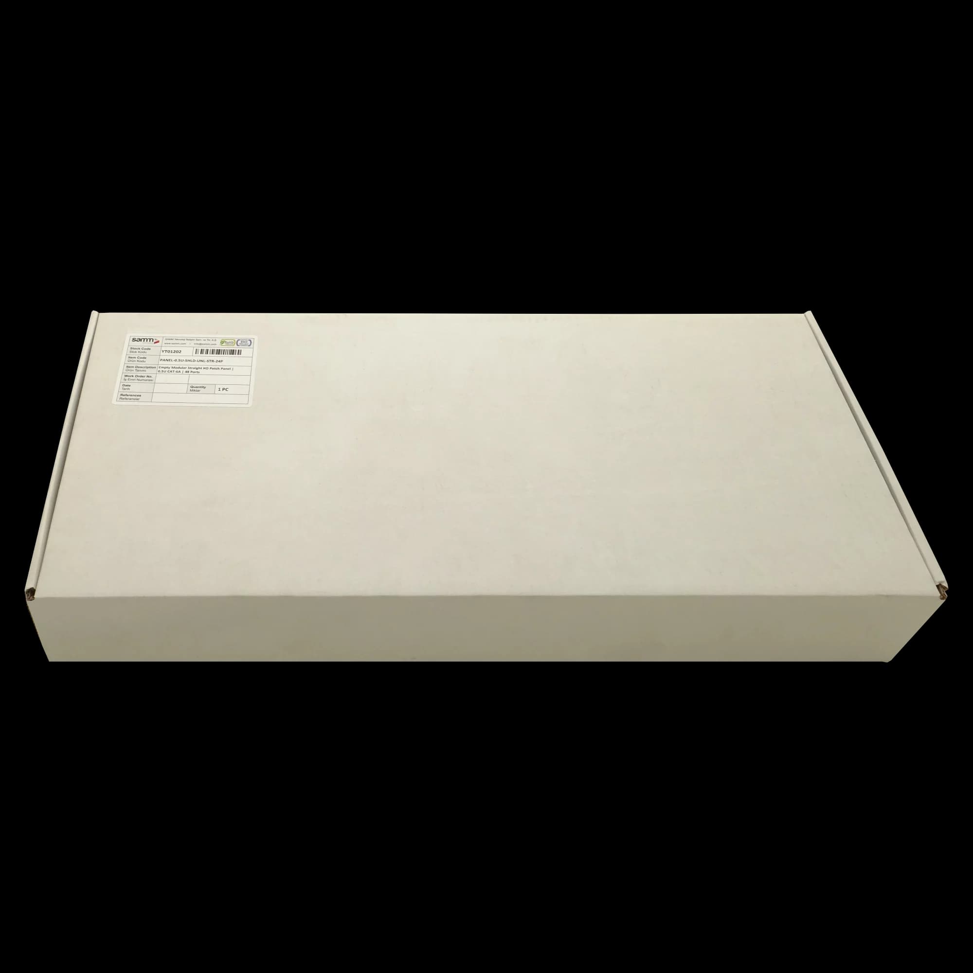 Empty Modular Straight HD Patch Panel | 0.5U CAT-6A | 24 Ports, vista 6