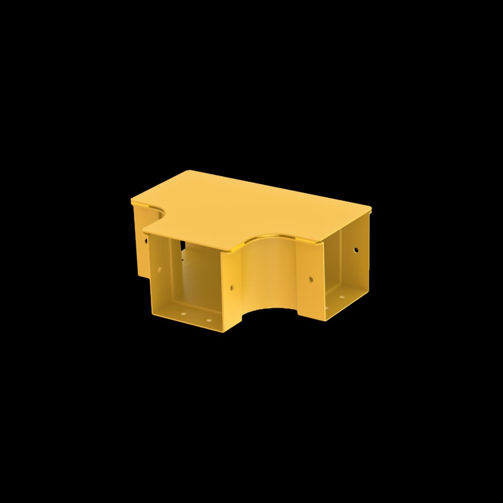 Raceways | Horizontal "T" Connection 100mm | W/ Cover