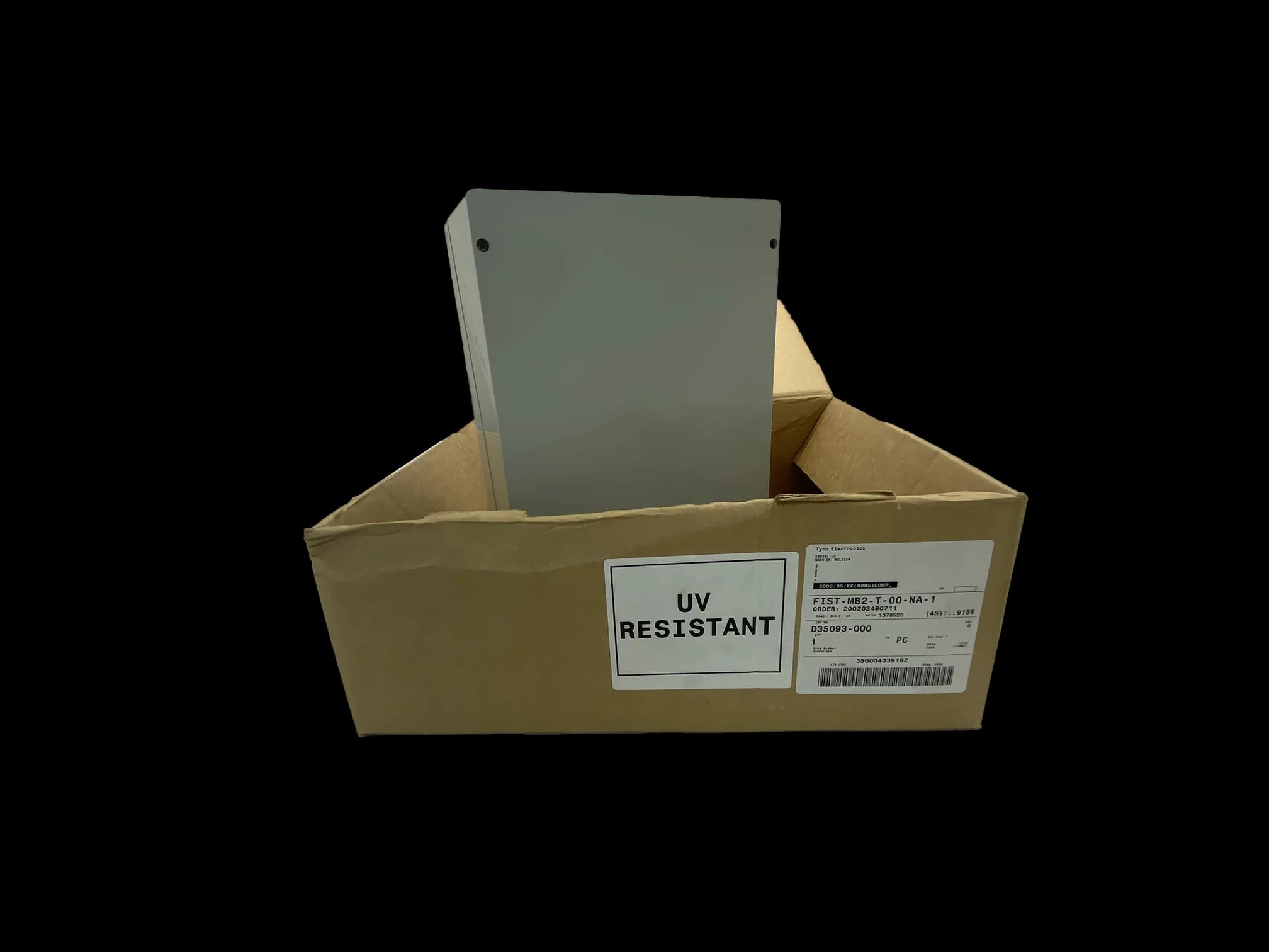 Fiber Optic Termination Box | FIST-MB2-T-00-NA-1 w/door, vista 4