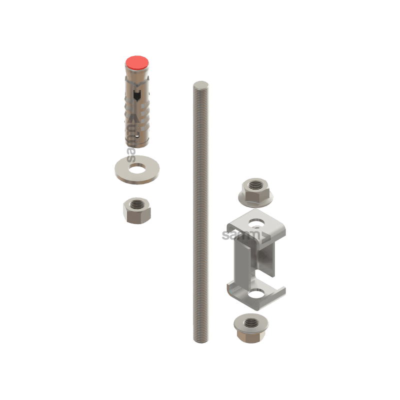 Cable Pathways | Ceiling Ladder Hanging Threaded Rod Set, vista 3