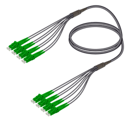 SC/APC-LC/APC | 8 Fibers Universal Fanout | Single Mode G657.A2 | 4.8/1.8mm, vista 2