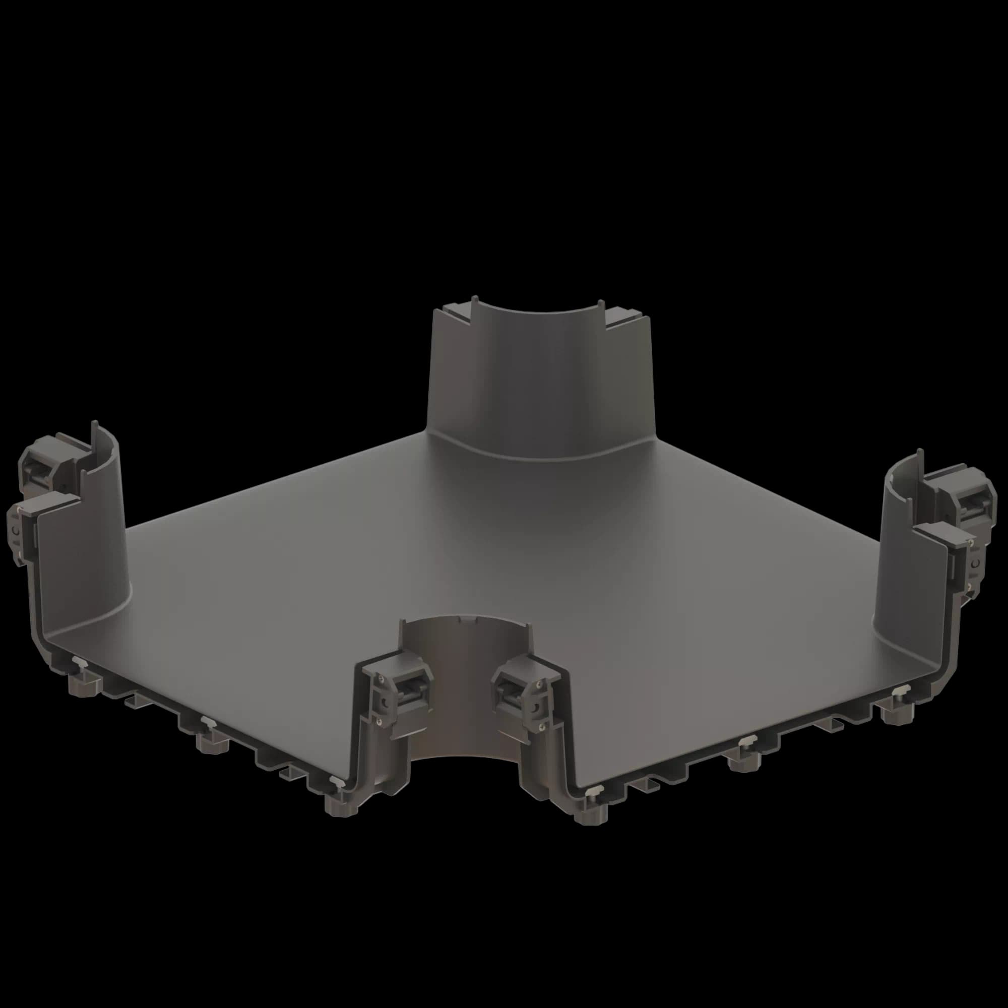 FDS_300mm 4-Way Cross Connection Body, vista 2