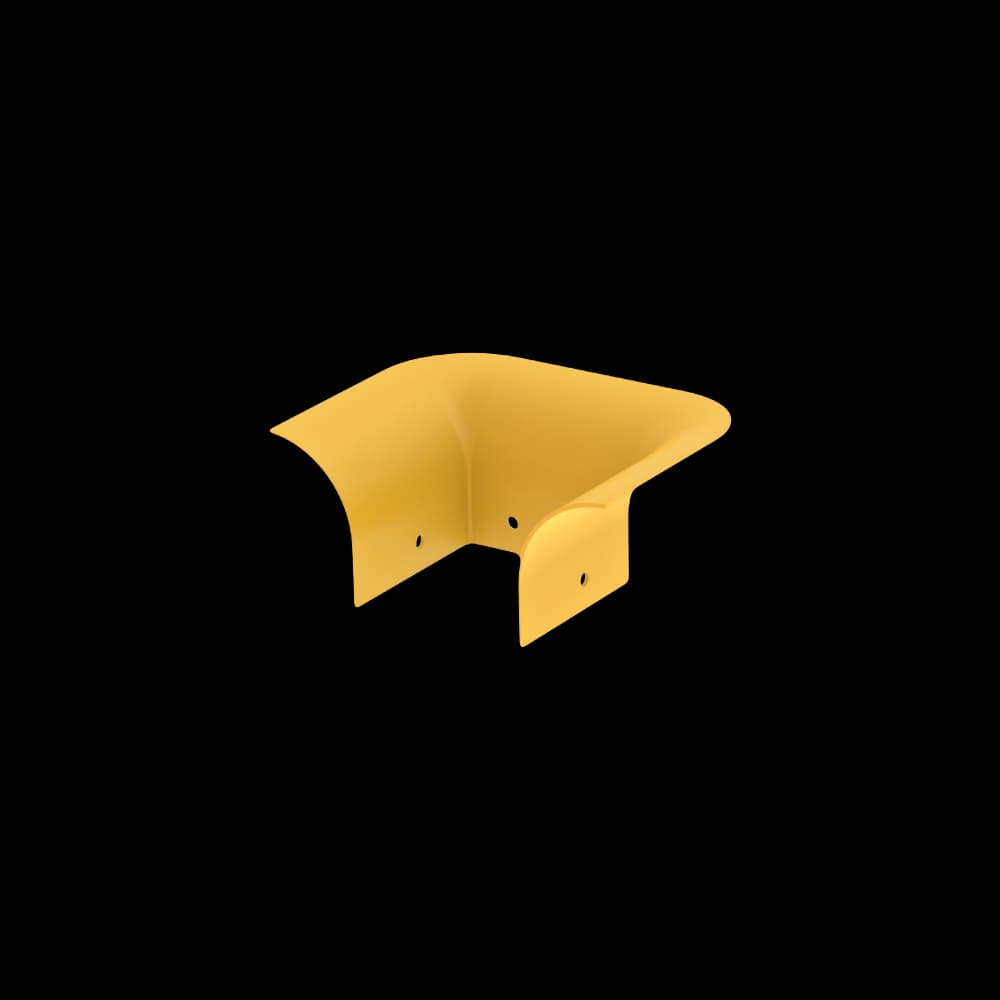 Raceways | Bend Radius Outlet Trumpet 100mm