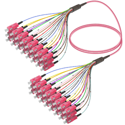 SC/UPC-SC/UPC | 24 Fibers Fanout | Multi Mode G651.OM4 | 3.0/0.9mm, vista 2