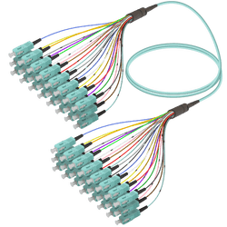 SC/UPC-SC/UPC | 24 Fibers Fanout | Multi Mode G651.OM3 | 3.0/0.9mm, vista 2