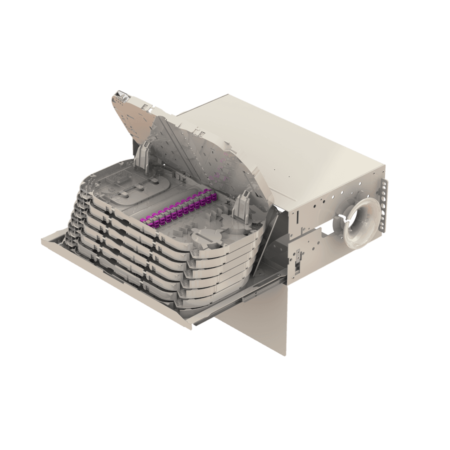 Splice to Patch Fiber Management Shelves | 19" 4U, vista 10