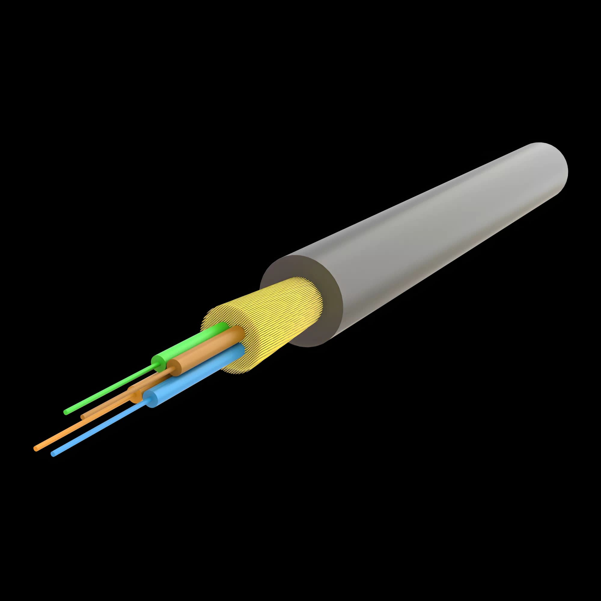 Ruggedised PUR Jacket Distribution Cable 4F - UT-WT9Q(ZN-AY)11Y - 5.8mm