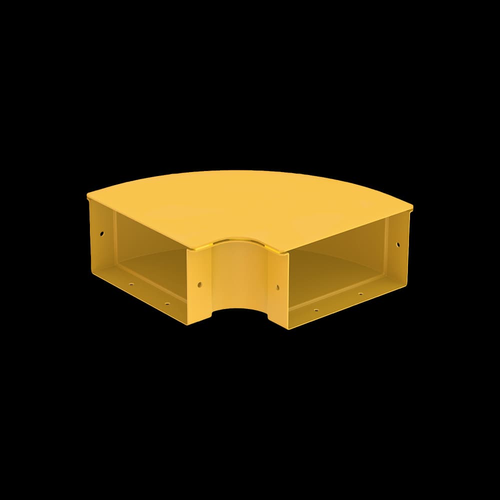 Raceways | Horizontal Elbow | W/ Cover 200mm