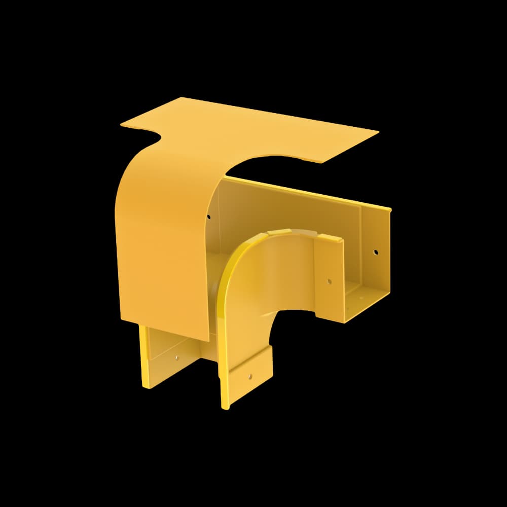 Raceways | Vertical Offset Drop 1010 | W/ Cover, vista 3