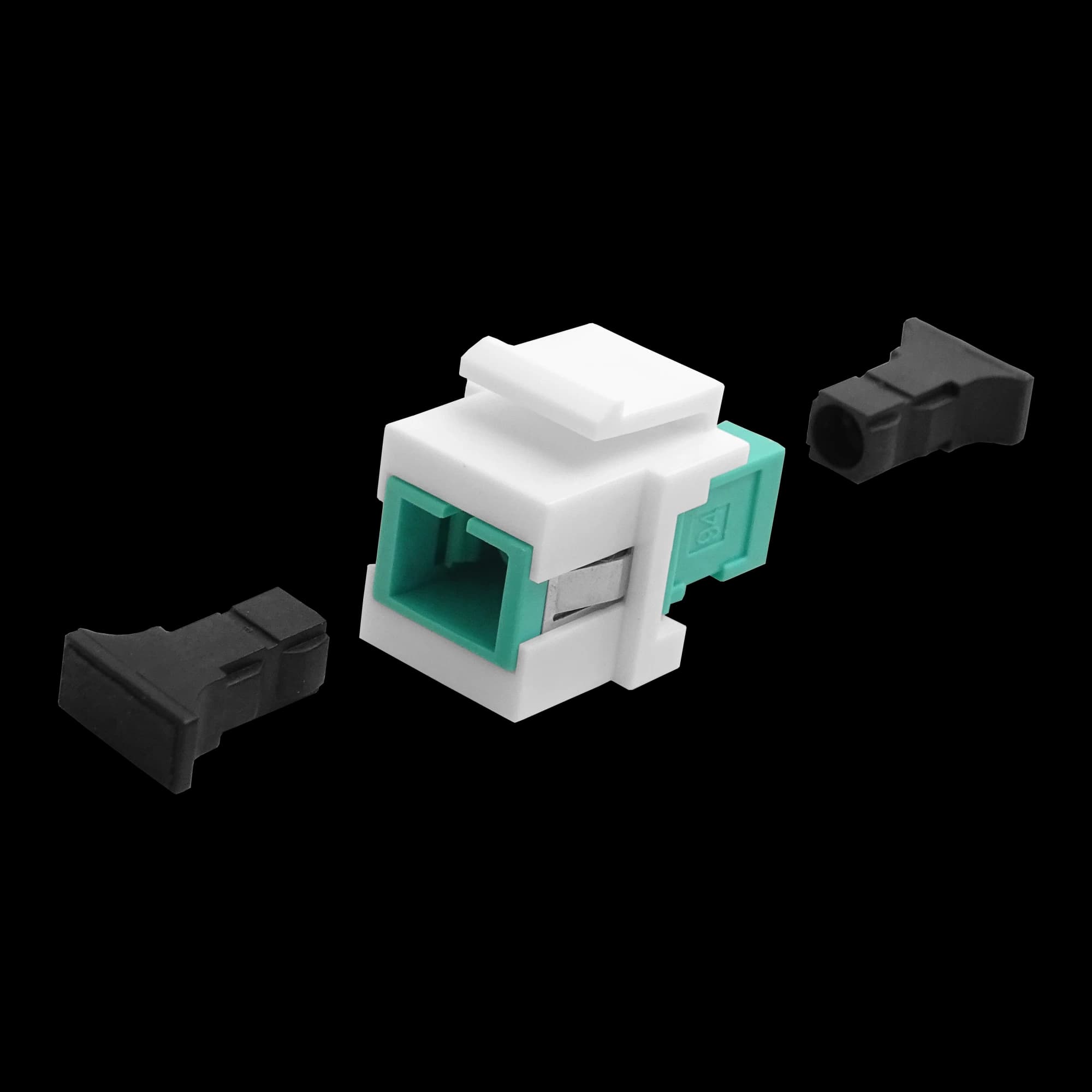 SC Simplex Keystone Coupler | w/ Clip Fiber Optic, vista 10