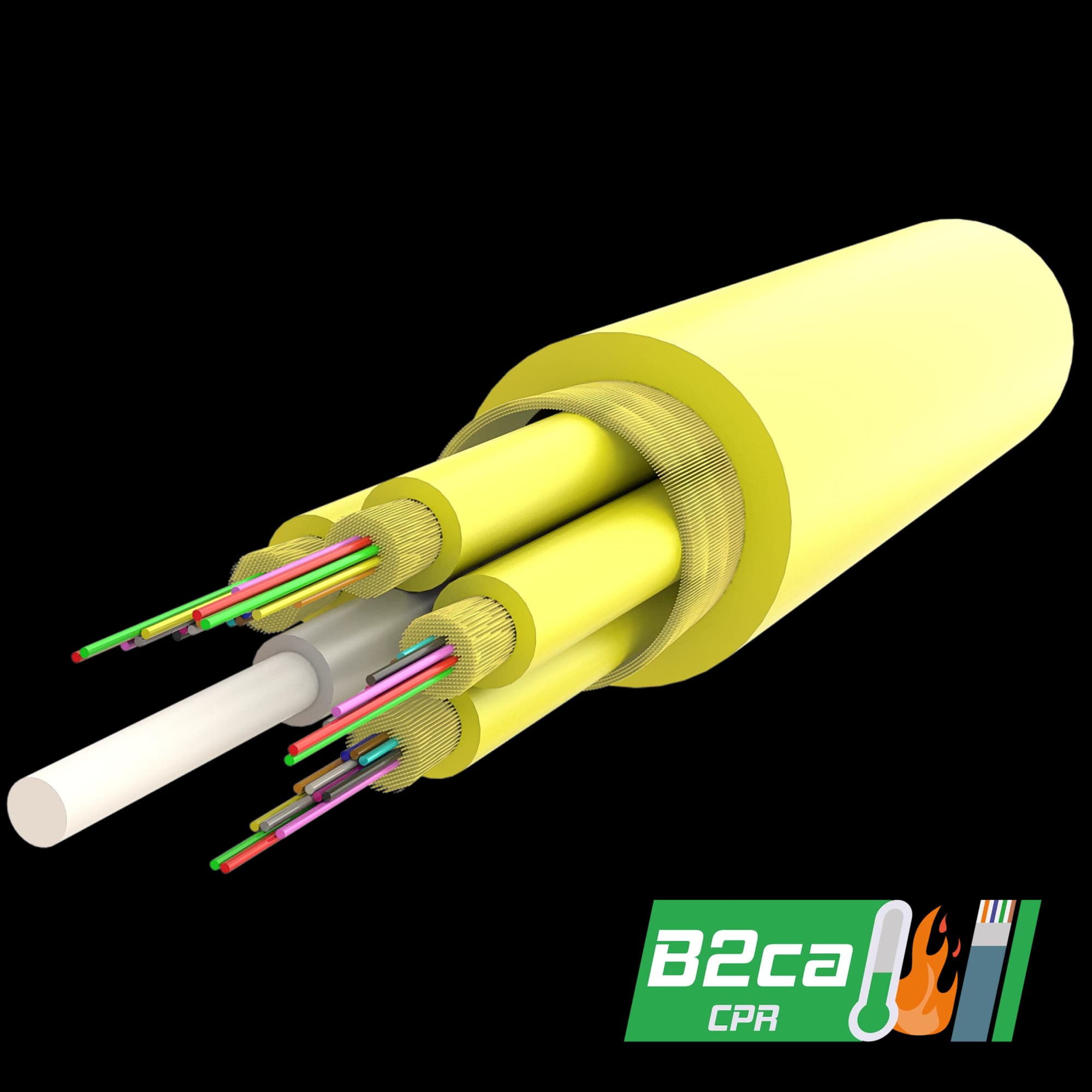 Multi-Fiber Universal Breakout Cable | UT-B3Q(ZN-AY)H | Cpr: B2ca | up to 288 Fiber