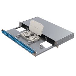 Aluminium 1U Patch Panel | 24 LC Duplex