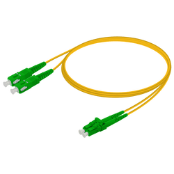 SC/APC-LC/APC | Single Mode G657.A2 Duplex Patch Cord | 2.0x4.1mm, vista 2