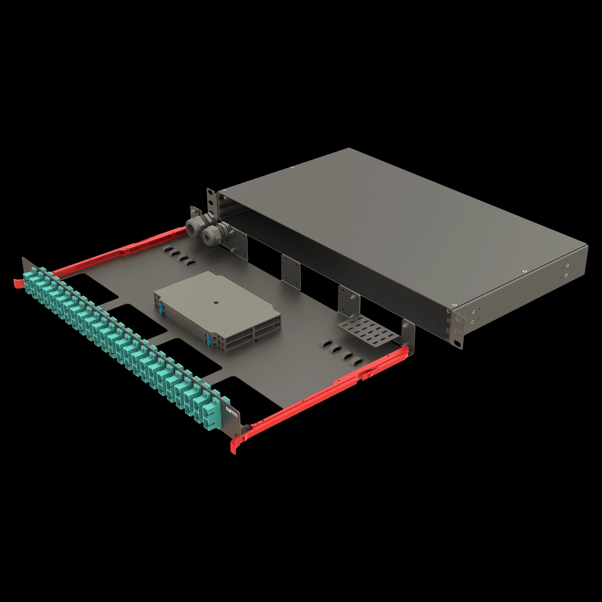 Bright Series | Rail Sliding | 24 SC Duplex | FP08 | 48 Fiber, vista 4
