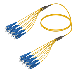 SC/UPC-SC/UPC | 8 Fibers Fanout | Single Mode G657.A2 | 3.0/1.8mm, vista 2