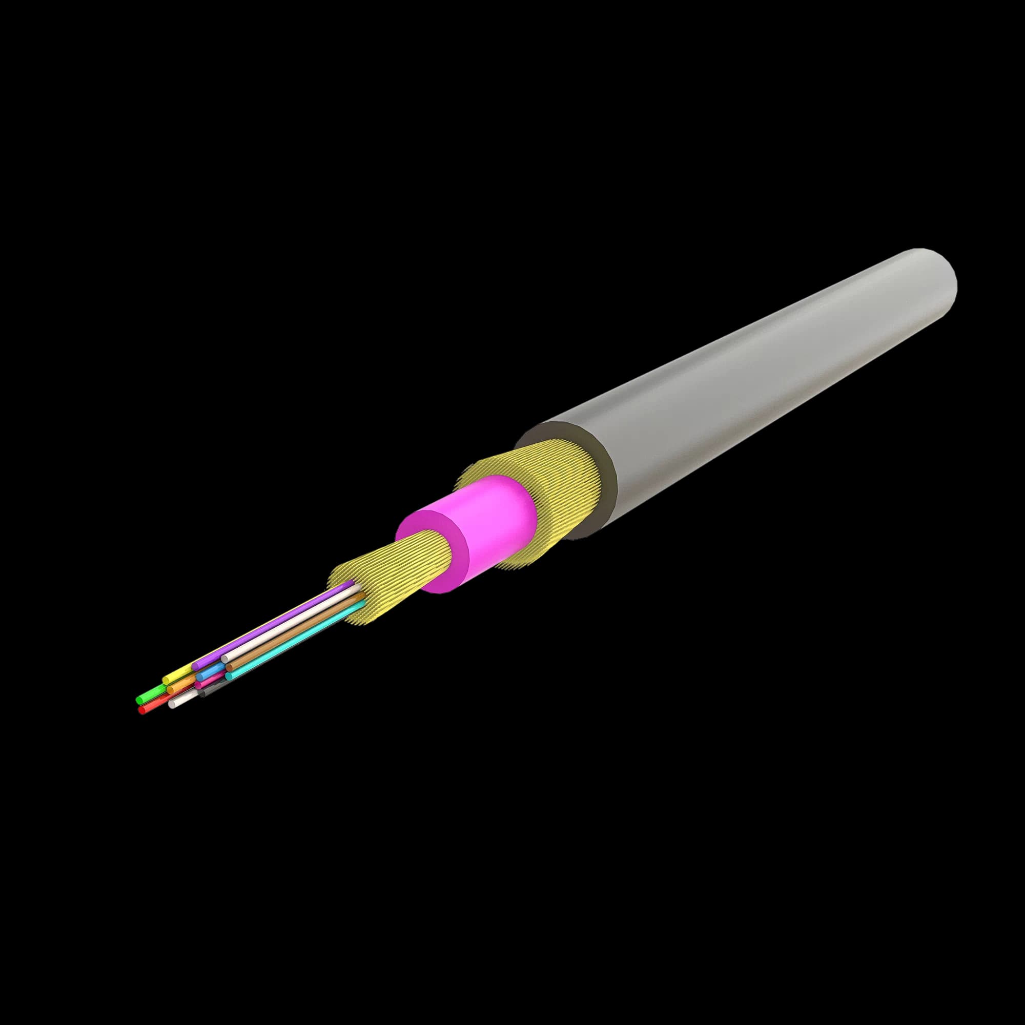 Ruggedized Distribution Cable 4.8mm | U-B3Q(ZN-AY)H 1x12 | 1000 meters, vista 4