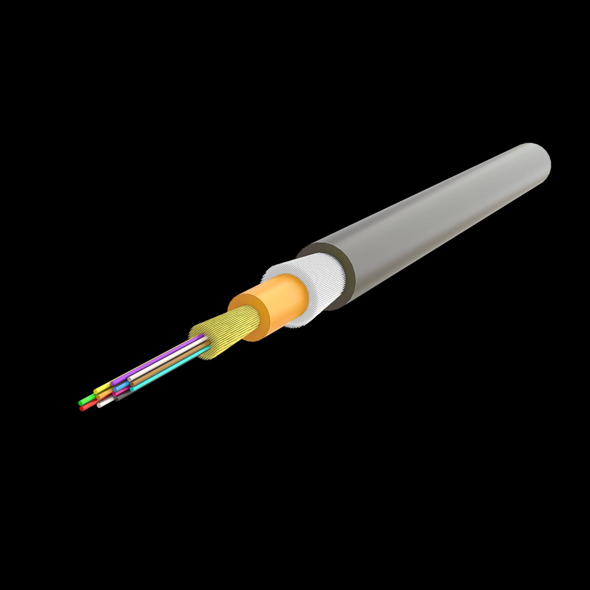 Ruggedized Distribution Cable 4.8mm | U-B3Q(ZN-GY)H 1x24 | 1000 meters, vista 2