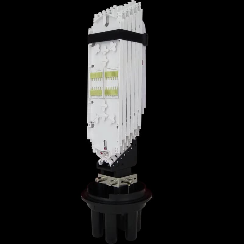 Fiber Optic Splice Closure | 6 Trays 144 Fibers 4 Ports | 540170, vista 2