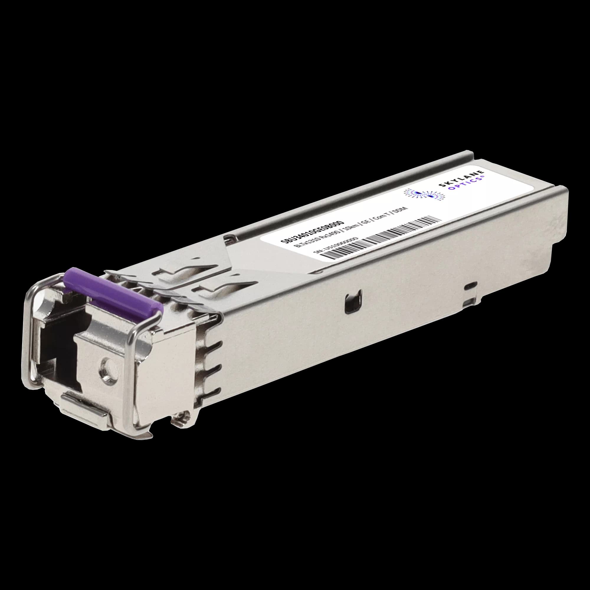 SFP 1GbE BiDi (Upstream TX1310/RX1490), 10km, Single-Mode, Commercial Temp Fiber Optic Transceiver SBU34010GE0B