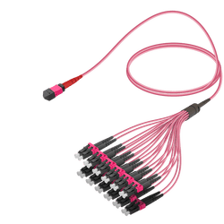 Male MTP Elite to LC/UPC Fanout | Base-24 | Multi Mode G651.OM4 | 3.0/1.8mm, vista 2