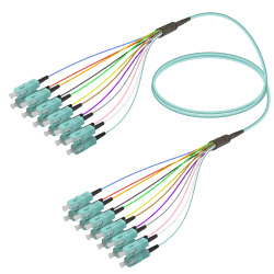 SC/UPC-SC/UPC | 12 Fibers Fanout | Multi Mode G651.OM3 | 3.0/0.9mm, vista 2