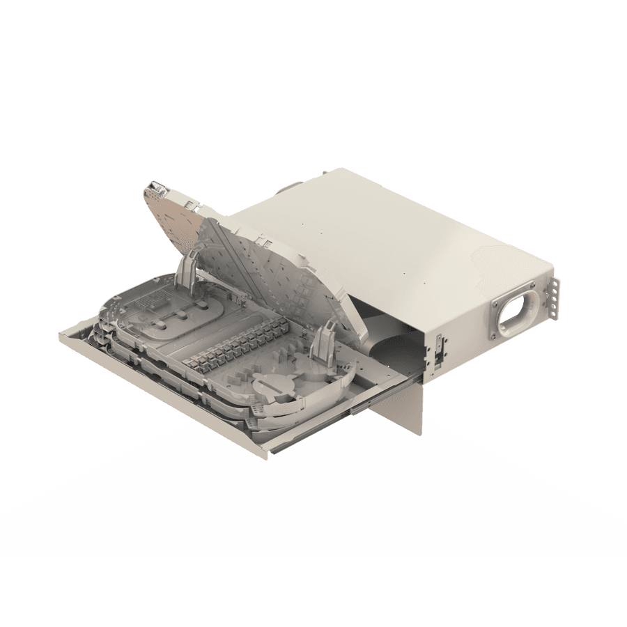 Splice to Patch Fiber Management Shelves | 19" 2U, vista 3