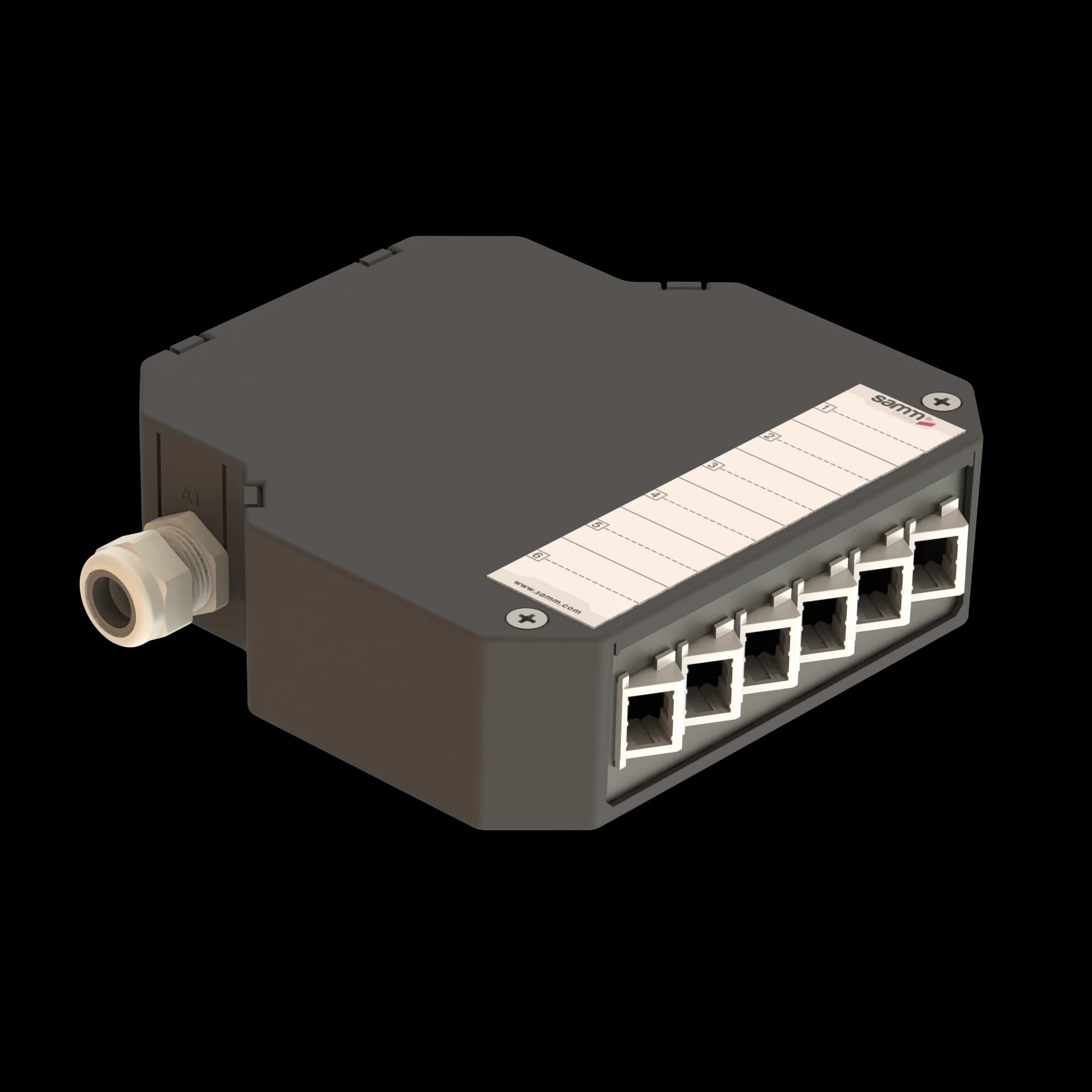 DIN Rail Termination Box | Angled | DP2 Empty (LC/DX SC/SX)