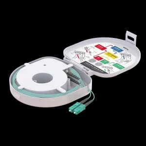 Through Type Fiber Optic OTDR Launch Box | Multi-Mode G651.OM3 | SC UPC/SC UPC | 150 meters, vista 3