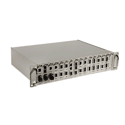 16 Slots Media Converter Chassis, vista 3