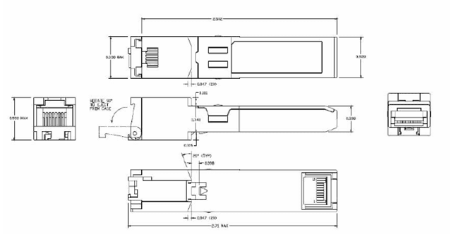 10/100/1000base t copper SFP, vista 9
