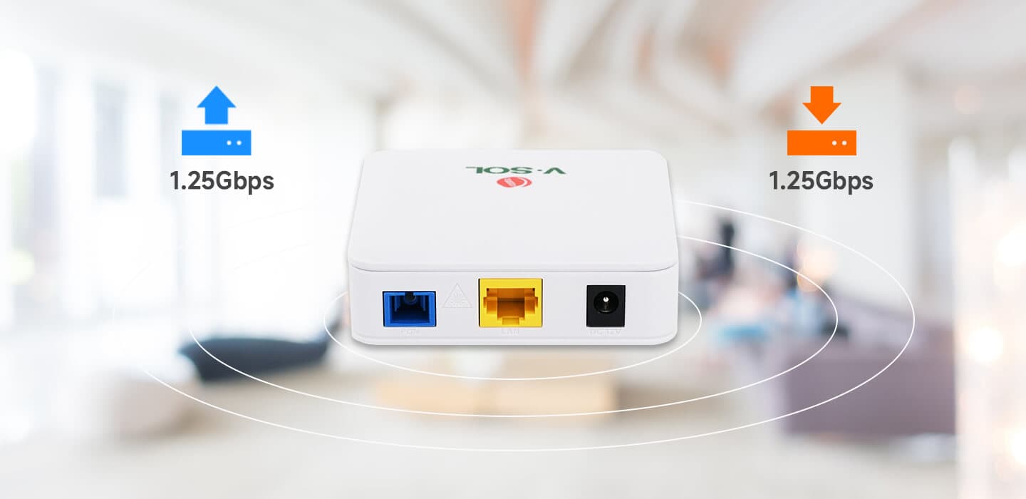 V2801RE — 1GE Secure EPON ONU, vista 3