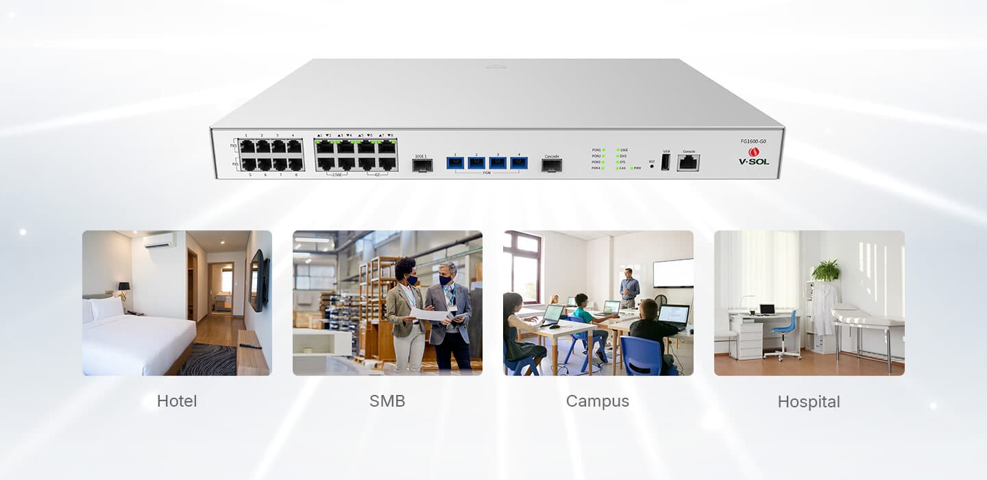FG1600-G0 — Al-in-one Optical Gateway, vista 14