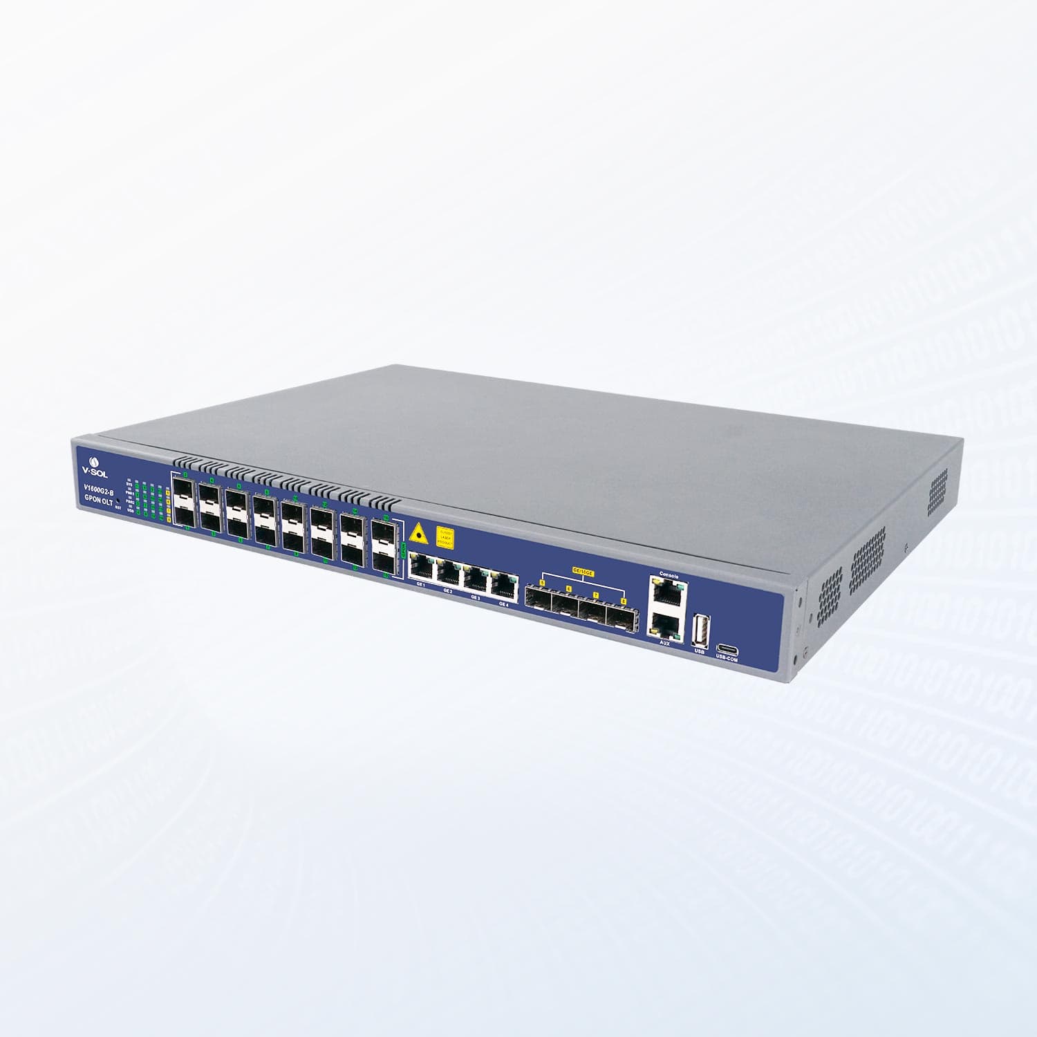 V1600G2-B — 16 Port GPON OLT, vista 2