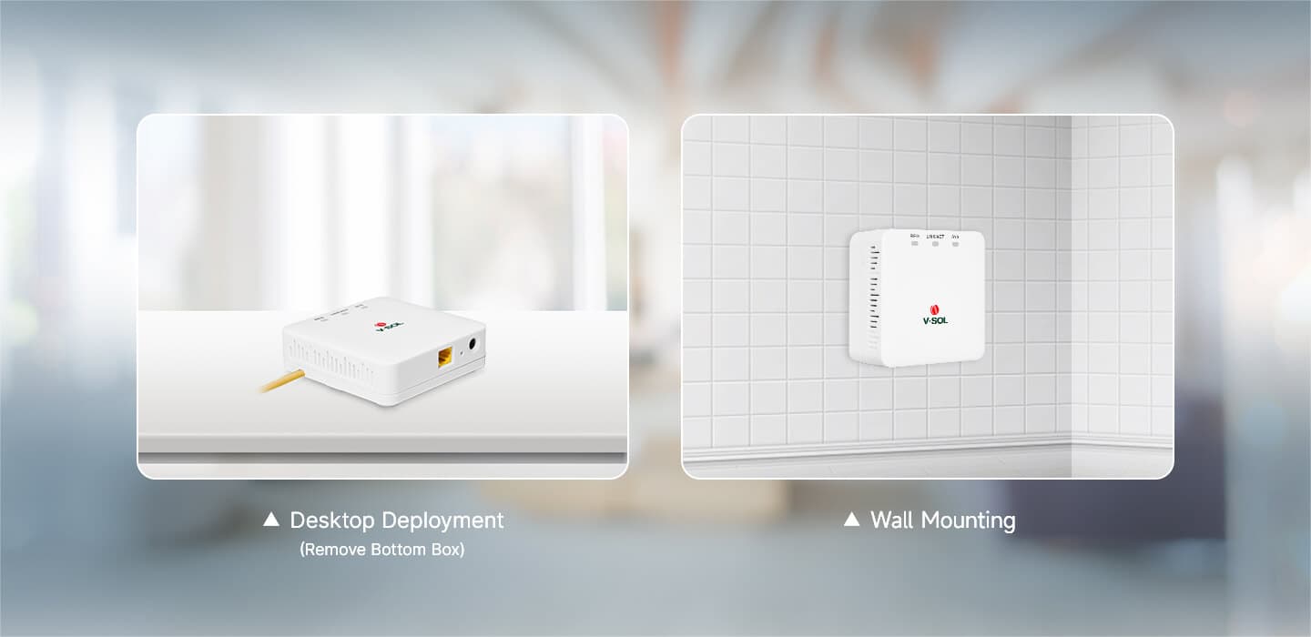 V2801SC-A — 1XPON+1GE ONT, vista 12
