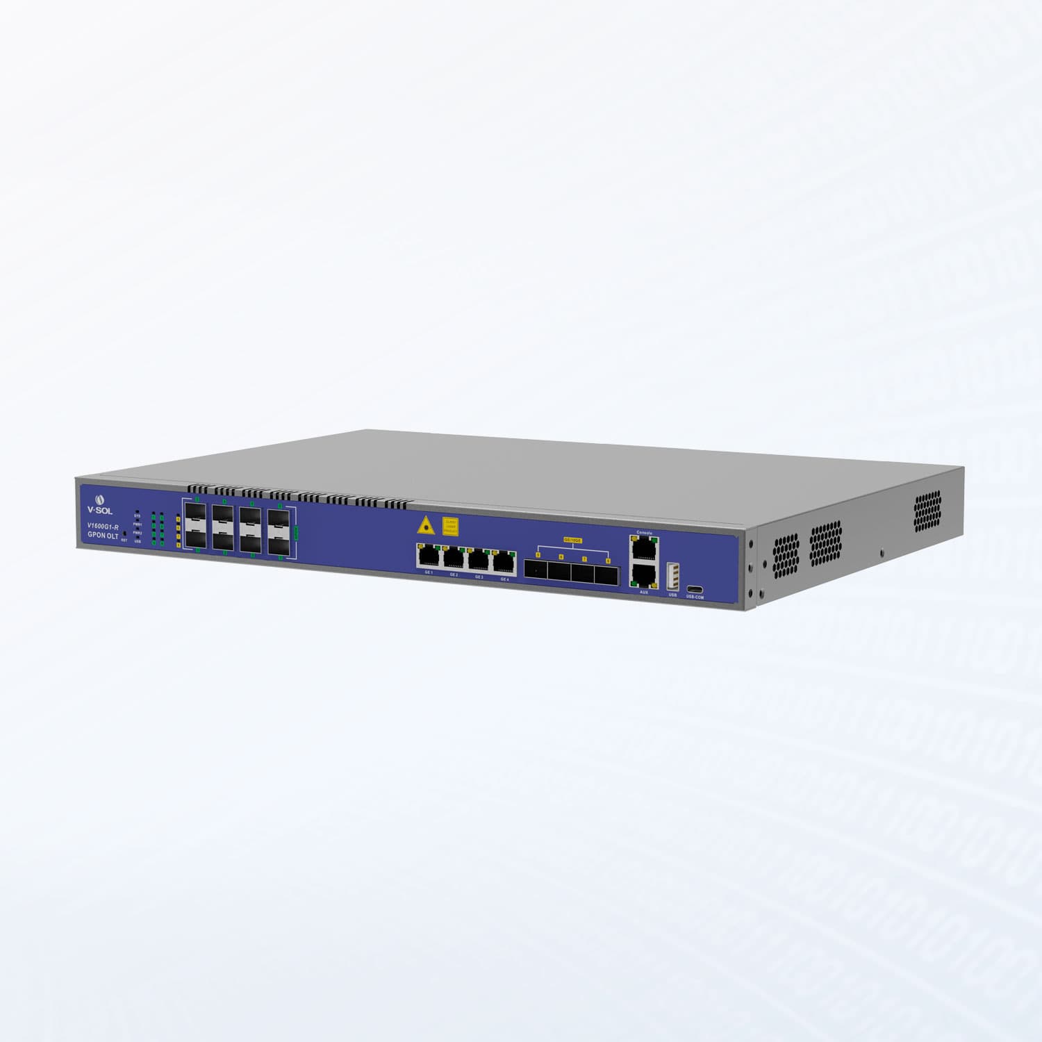 V1600G1-R — 8 Port GPON OLT, vista 2