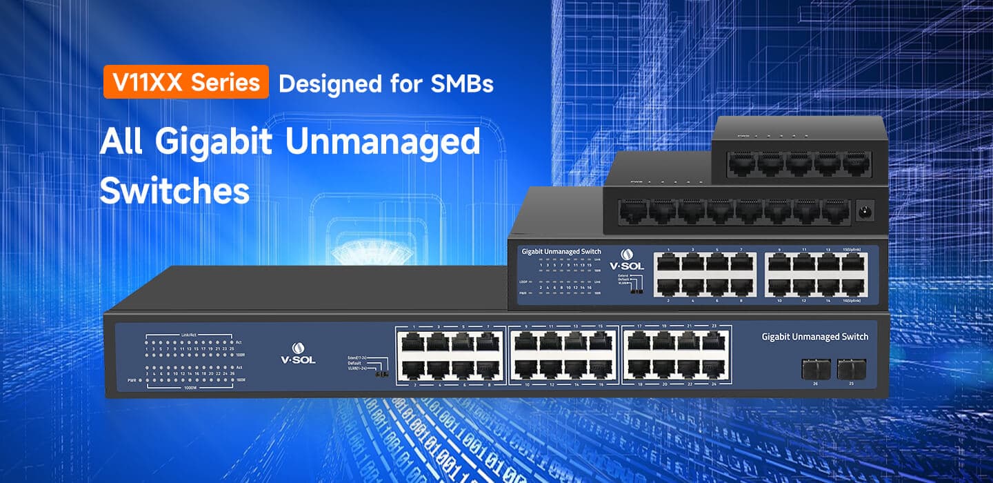 V11XX Series — Unmanaged Switch (V11XX Series), vista 6
