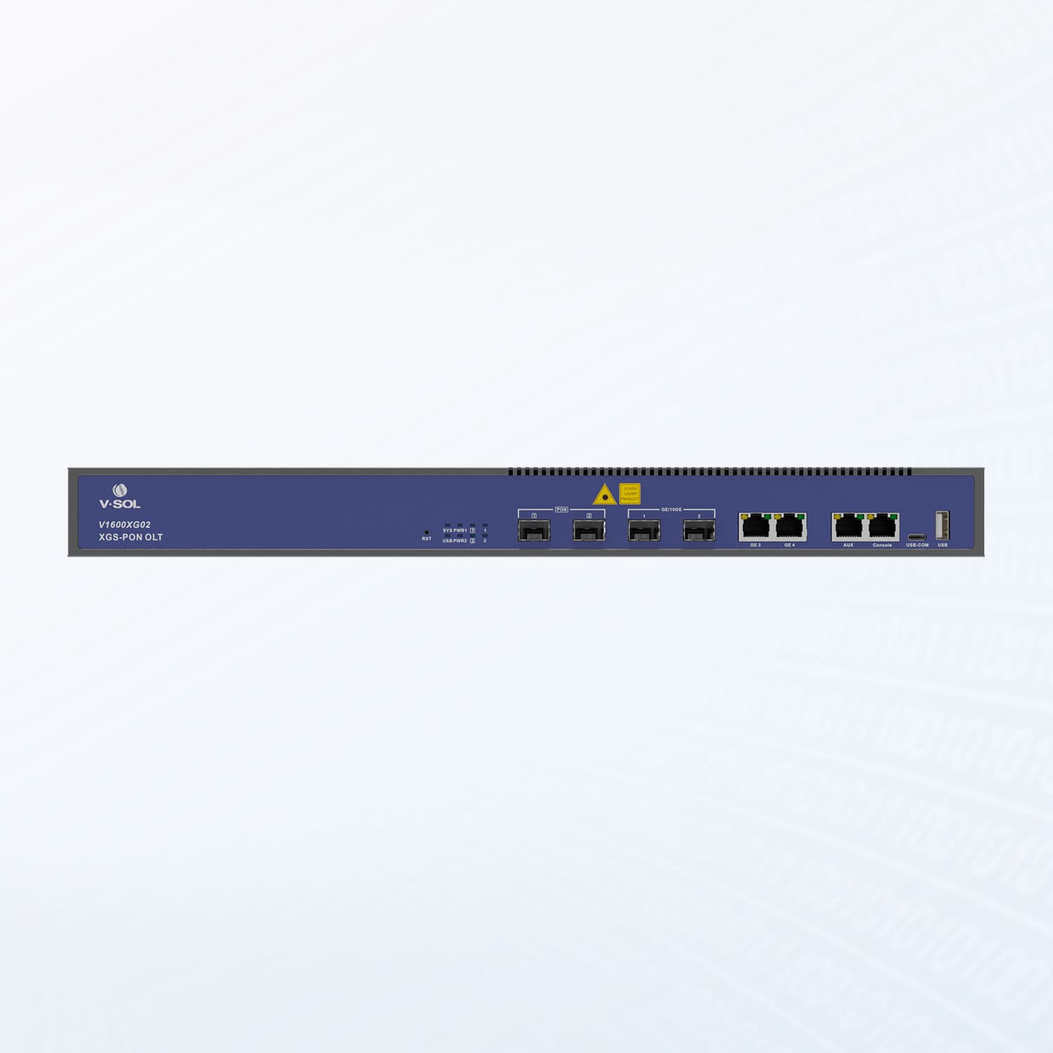V1600XG02 — 2 Port XG/XGS-PON OLT, vista 3
