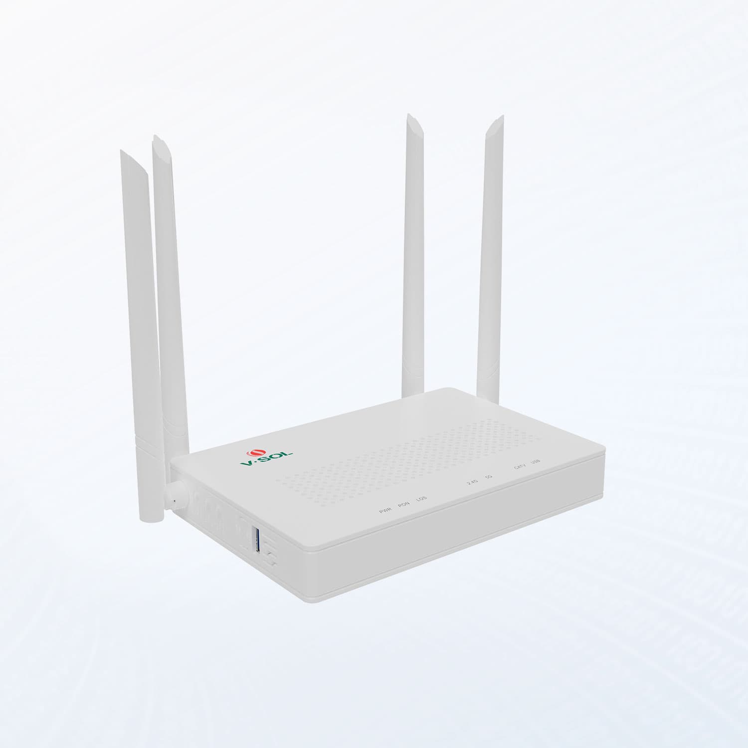 V2804ACT — 1GE(WAN/LAN1)+3GE(LAN)+CATV+USB3.0+Wi-Fi 5 ONU, vista 3