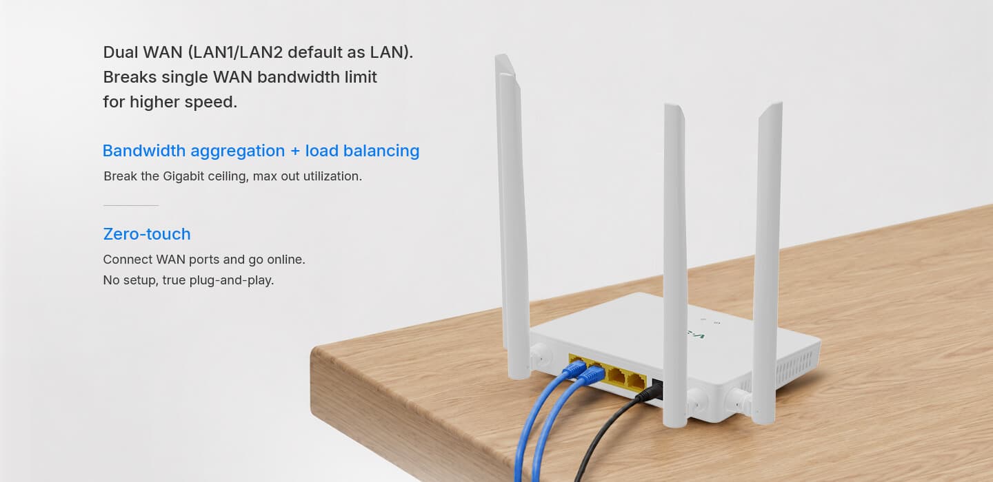HG5012-AC — 1GE WAN+3GE LAN+Wi-Fi 5 Router, vista 10