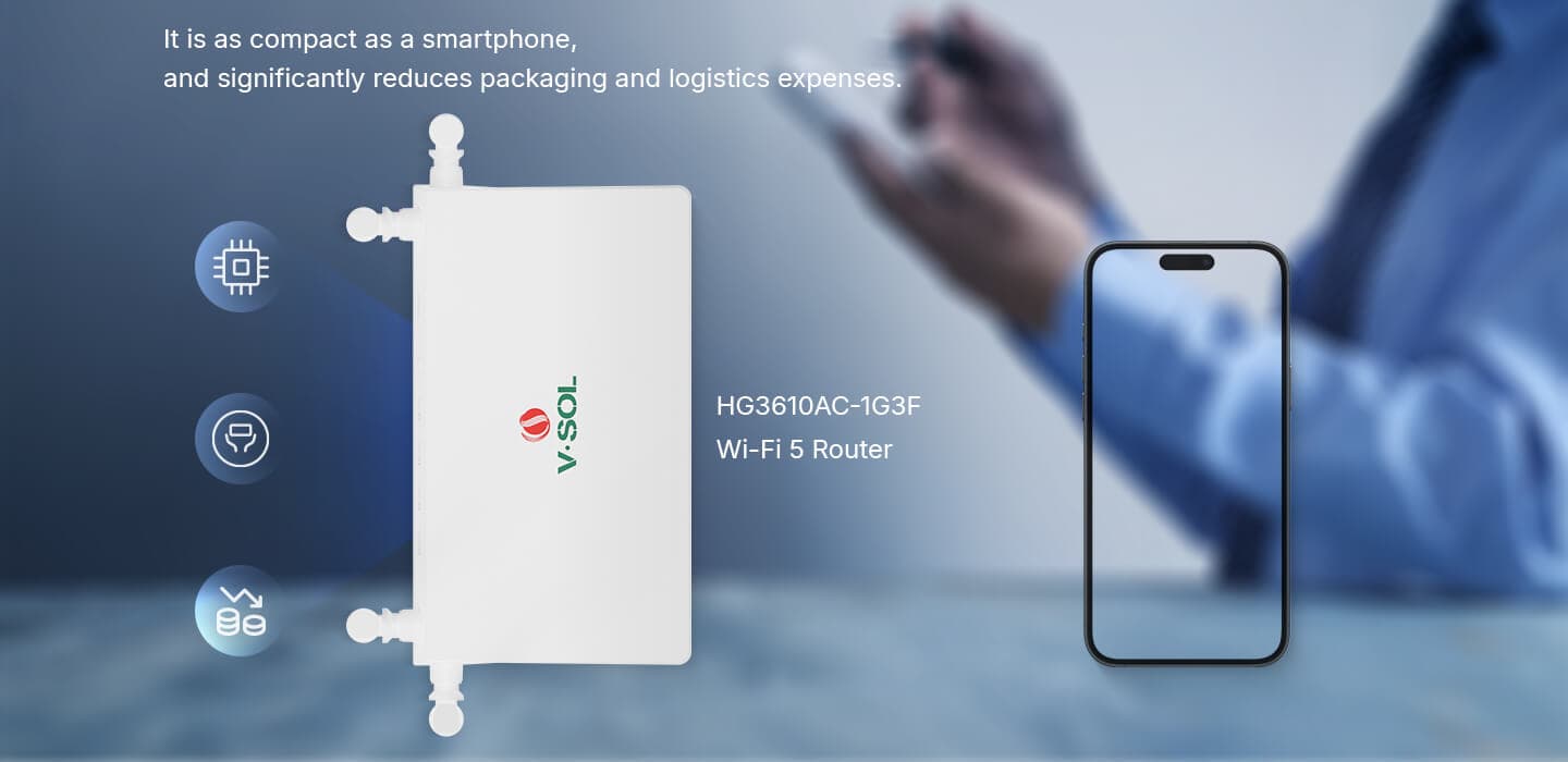 HG3610AC-1G3F — 1GE WAN+3FE LAN+Wi-Fi 5 Router, vista 6
