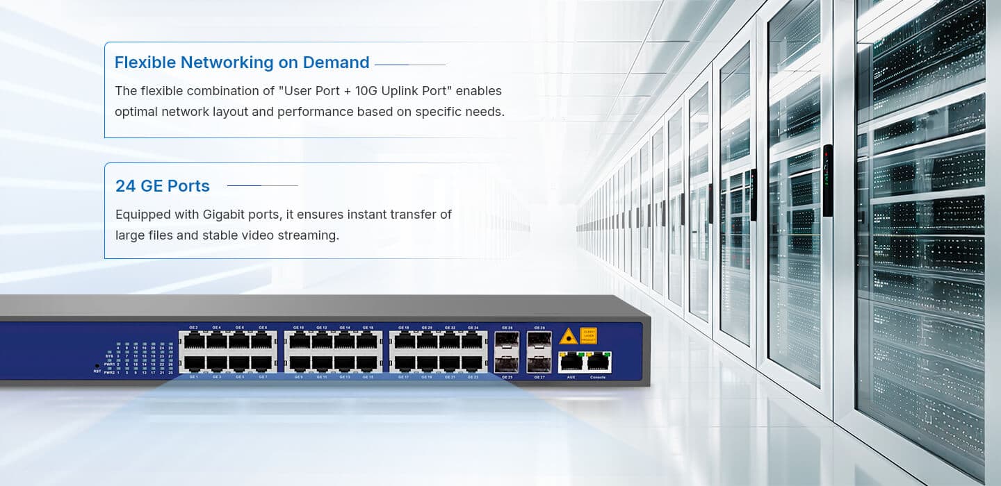 V3501-28G(-BT) — L3 Managed Ethernet Switch, vista 8