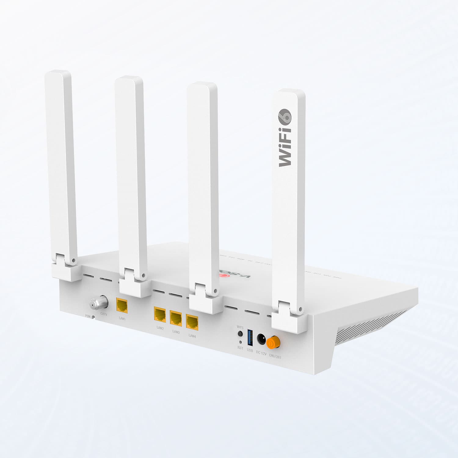 V2804AX15T — 1XPON+1GE(WAN/LAN)+3GE(LAN)+1USB3.0+CATV+Wi-Fi 6 HGU ONT, vista 6