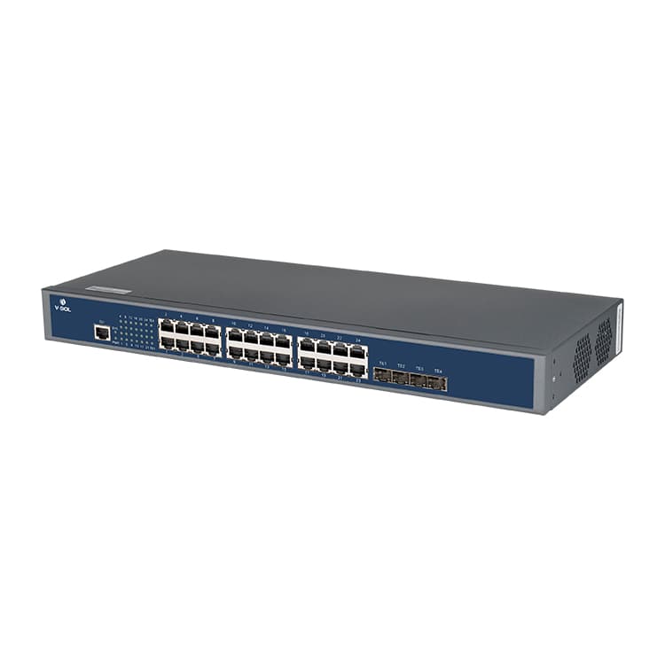 V3528E — 24*GE(RJ45)+4*10GE/GE(SFP+) Switch, vista 2