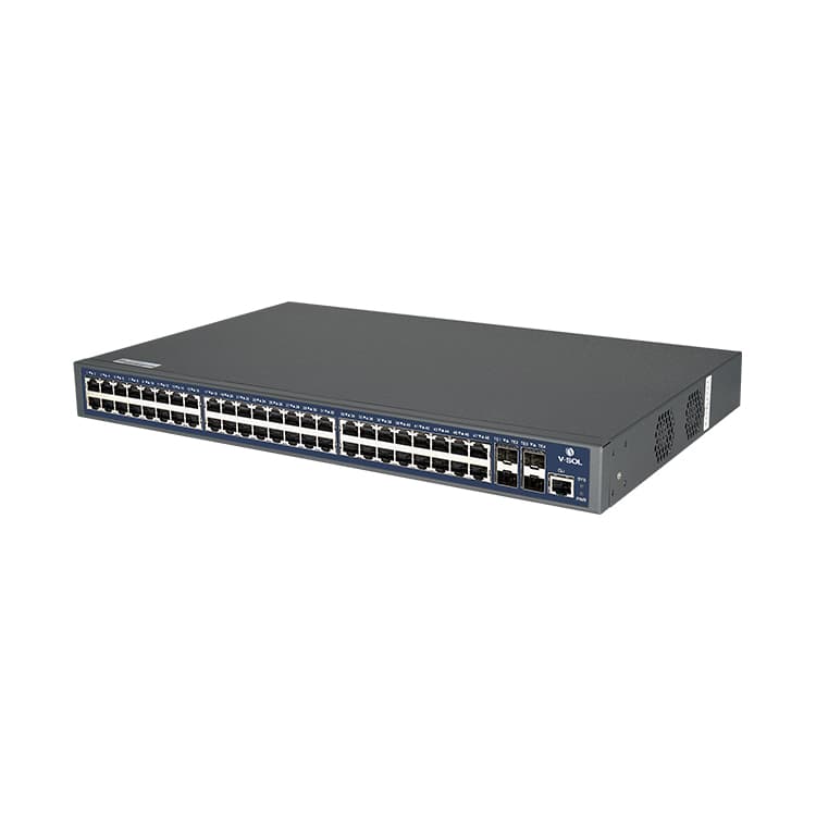 V3552E — 48*GE(RJ45)+4*10GE/GE(SFP+) Switch, vista 2