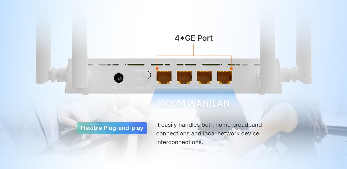 HG5020-AX15-4G-L — 1GE WAN+3GE LAN+Wi-Fi 6 Router, vista 7