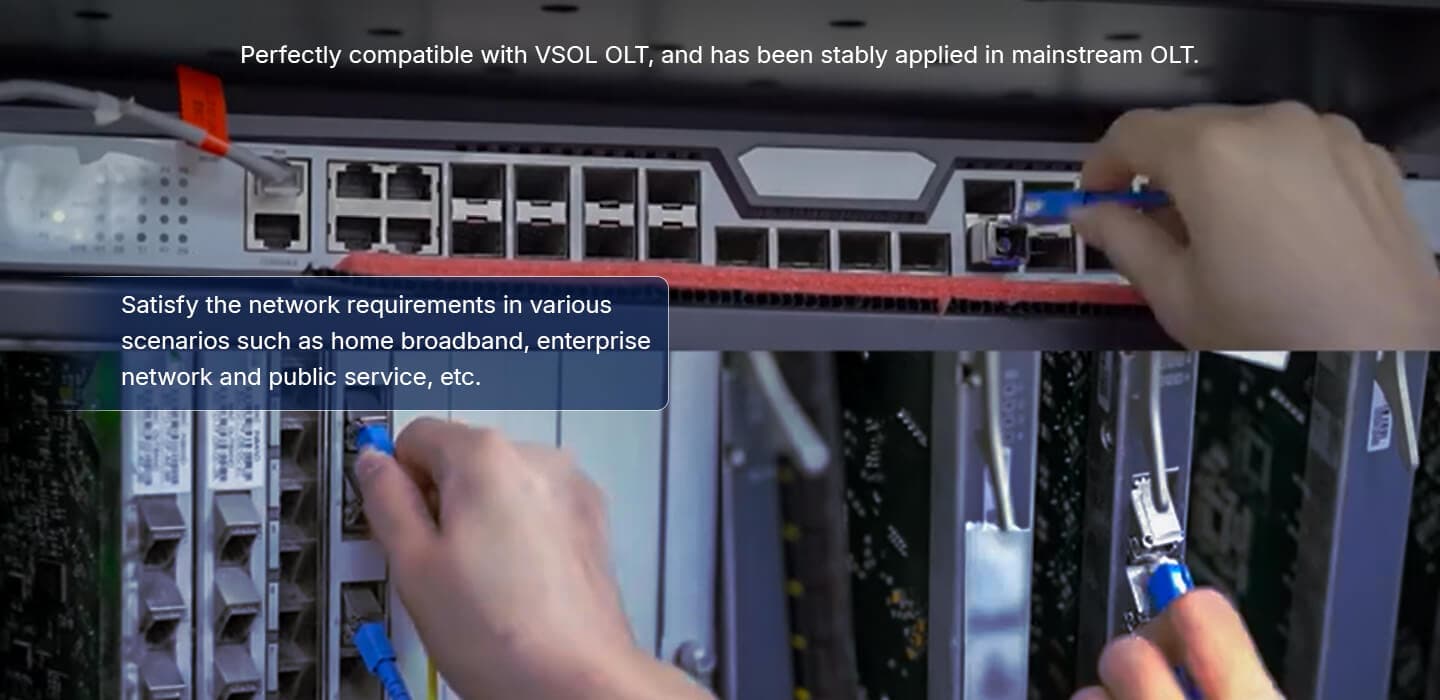 GPON OLT SFP C++++ Optical Module, vista 6