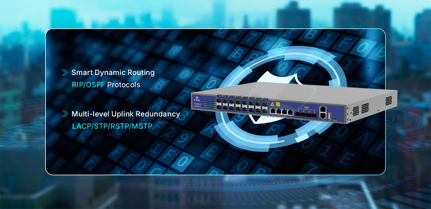 V1600G2-R — 16 Port GPON OLT, vista 10
