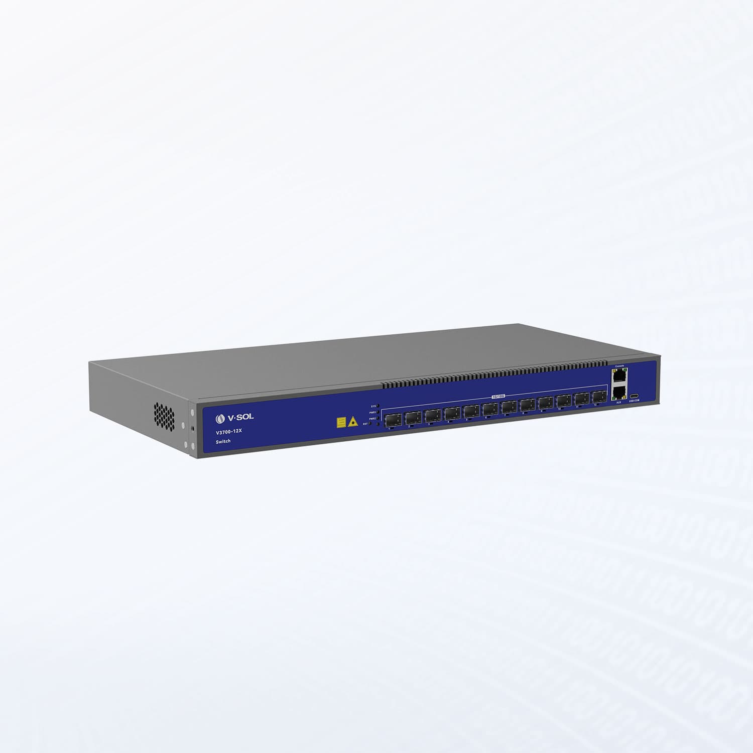 V3700-12X — 12 Ports 10G L3 Management Ethernet Switch, vista 3