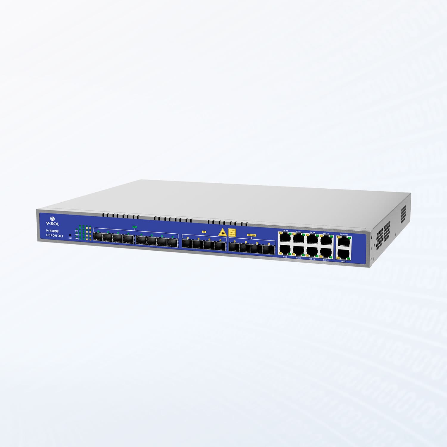 V1600D8 — 8 Port EPON OLT, vista 3